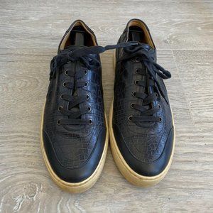 Hermes crocodile sneakers